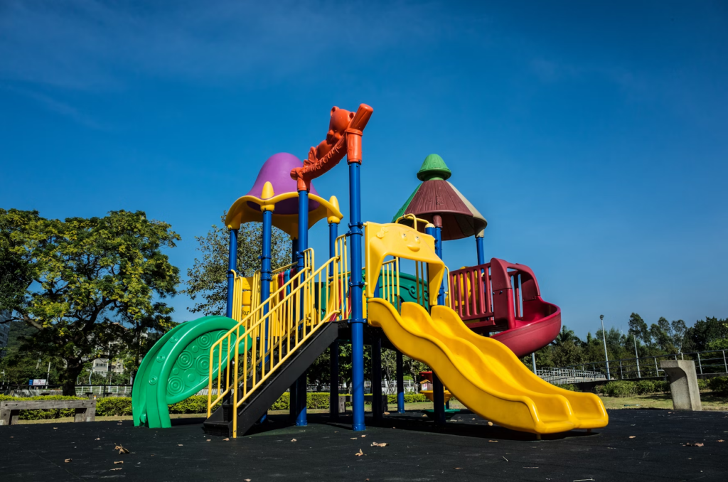 aire de jeux colorée