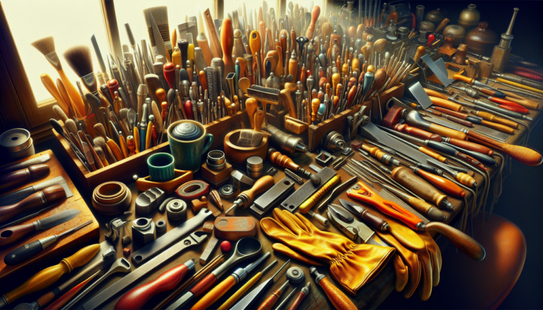 Afficher : "Outils en G divers : gobelet, gomme, gants, grattoir, gouge."