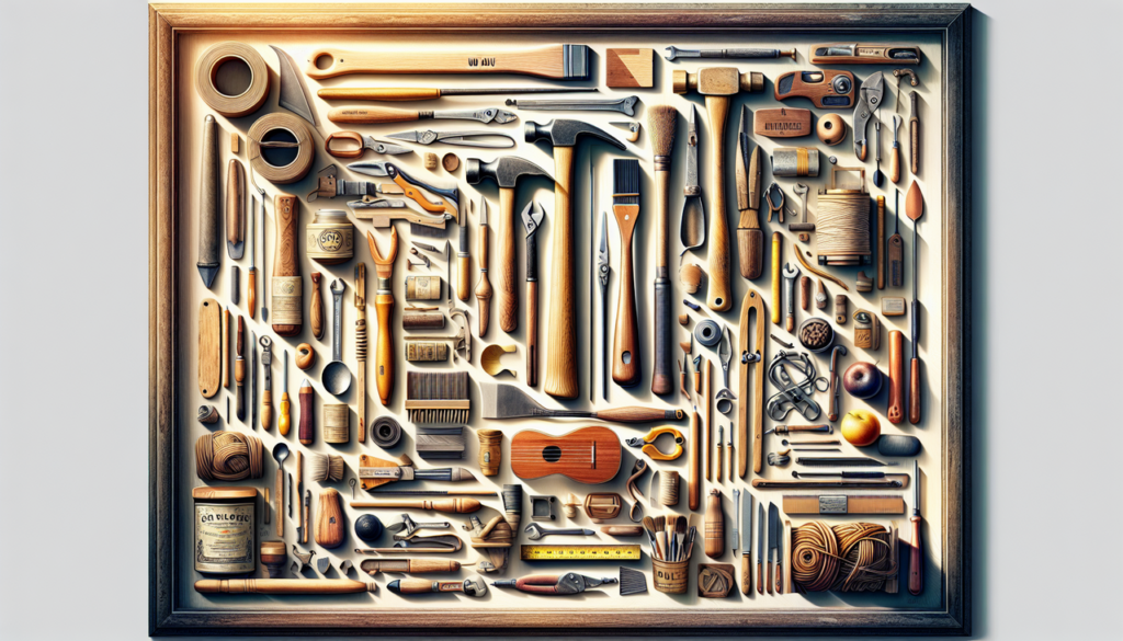 Créer une image d'outils en U bien organisée et détaillée.