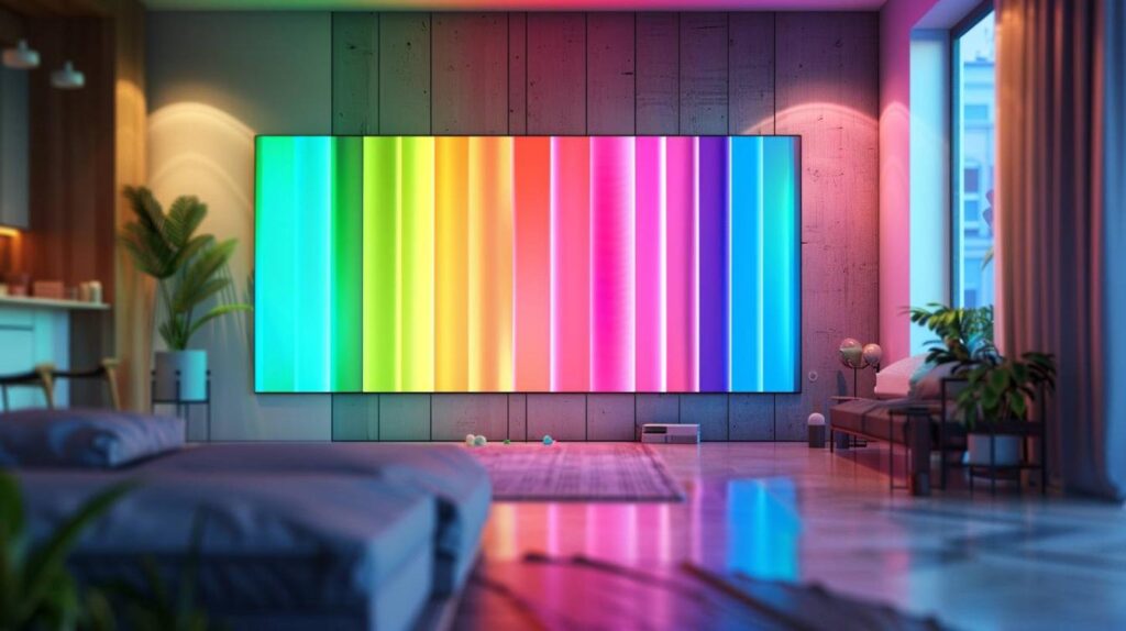 Arc-en-ciel sur afficheur couleur TFT 320×240