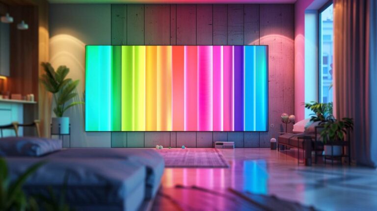 Arc-en-ciel sur afficheur couleur TFT 320×240