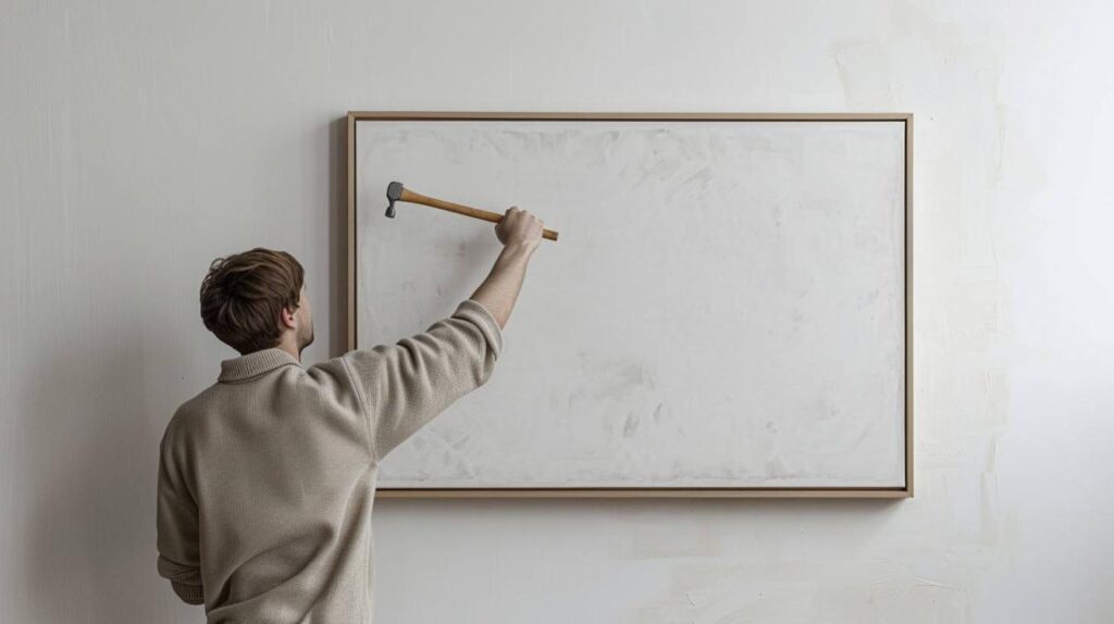 Comment faire tenir un tableau sur un mur ?