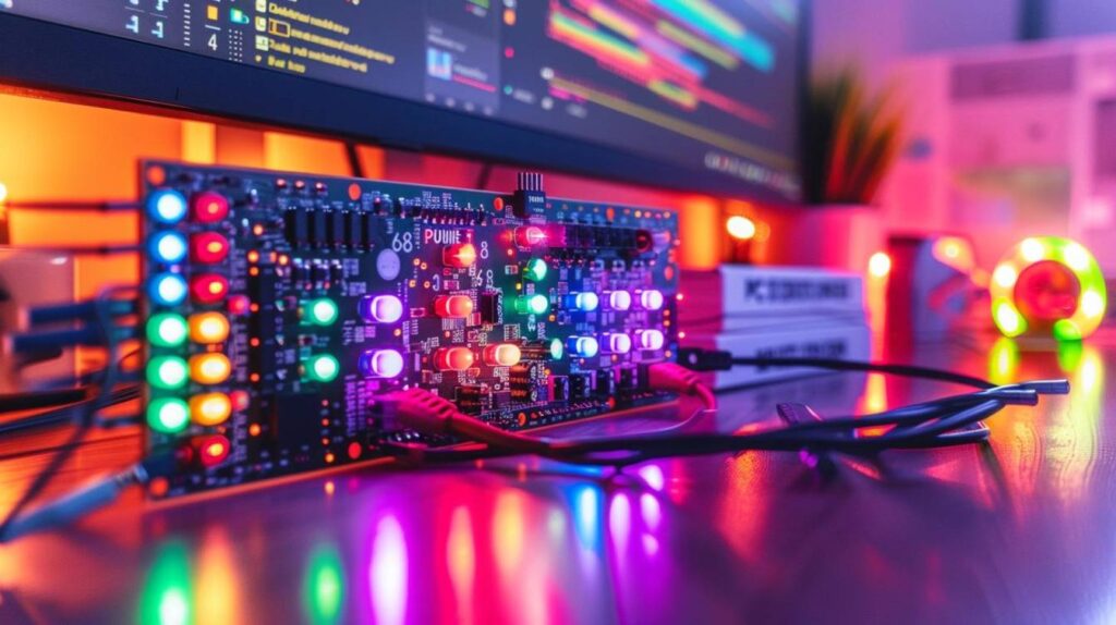 Programmer le pcDuino : Python simple : Sortie analogique : Contrôler une LED multicolore RGB (PWM)
