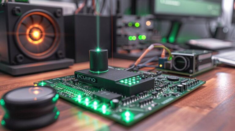 Programmer le pcDuino : Synthèse vocale : L’appui sur un BP déclenche un message en synthèse vocale.