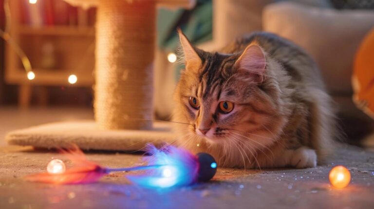 Quel est le but des jouets électroniques pour chat ?
