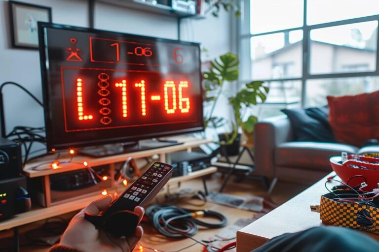 Résolution du code erreur l11-07 sur une télévision Orange avec une télécommande sur l'écran