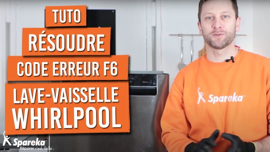 Codes erreurs sur l'écran d'un lave-vaisselle Whirlpool avec voyant clignotant