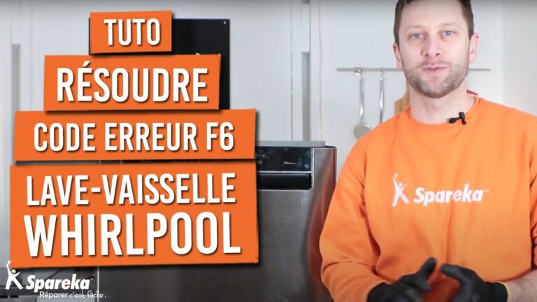 Codes erreurs sur l'écran d'un lave-vaisselle Whirlpool avec voyant clignotant