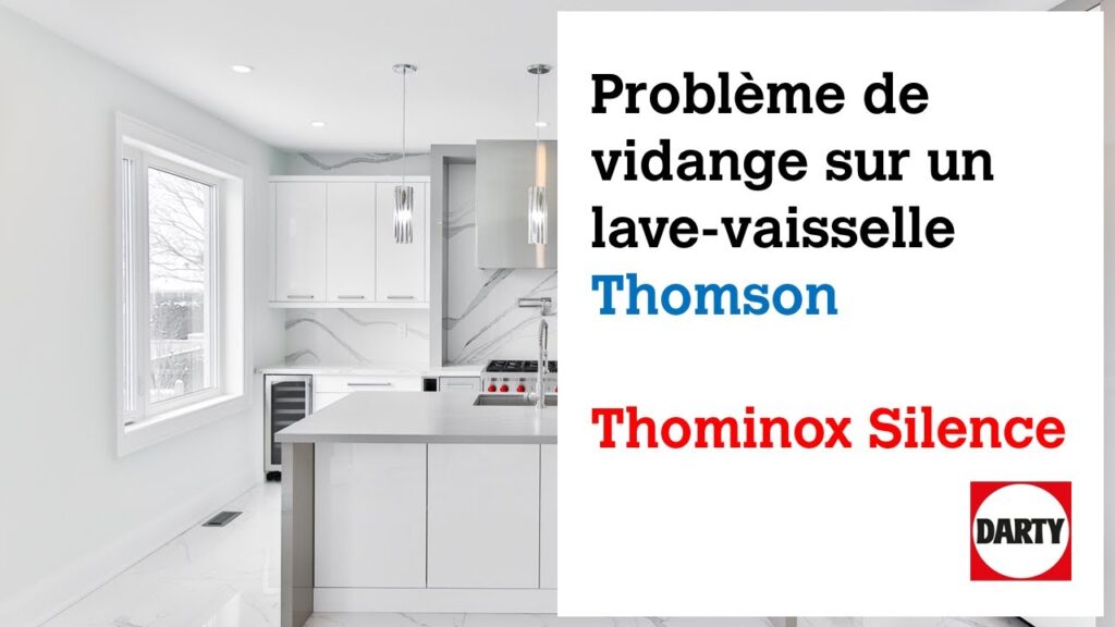 Erreur E4 sur un lave-vaisselle Thomson Thominox Silence en cours de diagnostic