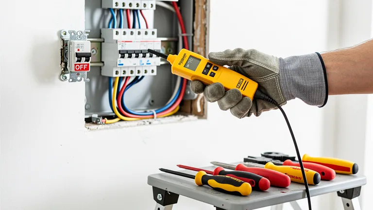 Vérification de sécurité avant câblage électrique