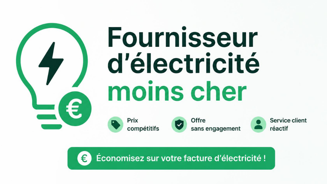 Fournisseur d'électricité moins cher