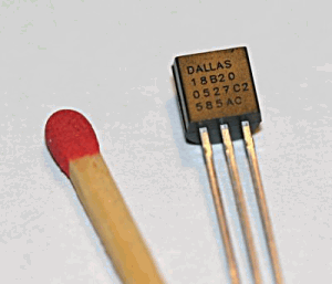 Thermomètre de précision basé sur un capteur de température One-wire de type DS18B20 (affichage série USB)
