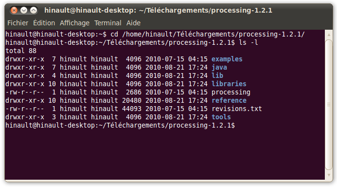 Installer l&rsquo;interface graphique Processing sous Linux Ubuntu
