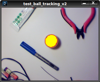 Suivi de balle colorée (tracking colored ball) avec OpenCV dans Processing
