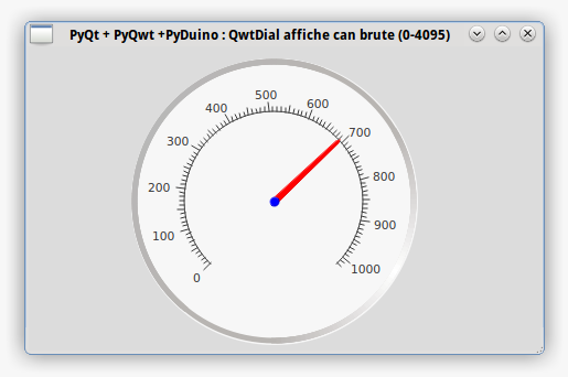 PyQt Lab&rsquo; : Mini-PC : pcDuino : Le résultat d&rsquo;une mesure analogique est affiché dans une interface graphique avec un widget « à aiguille »