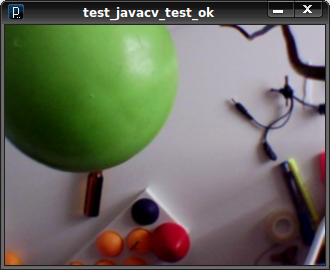 Processing : Javacv « inline » : Programme simple de test.