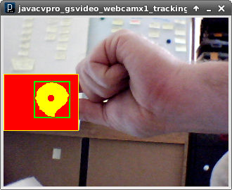 Processing : OpenCV : librairie javacvPro : Joystick Virtuel par détection, reconnaissance visuelle et suivi de balle en direct à partir d&rsquo;un flux vidéo webcam. (tracking ball)